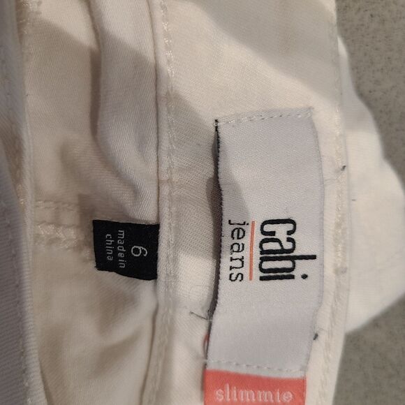 Cabi Women's White Jeans Slim - Picture 7 of 7